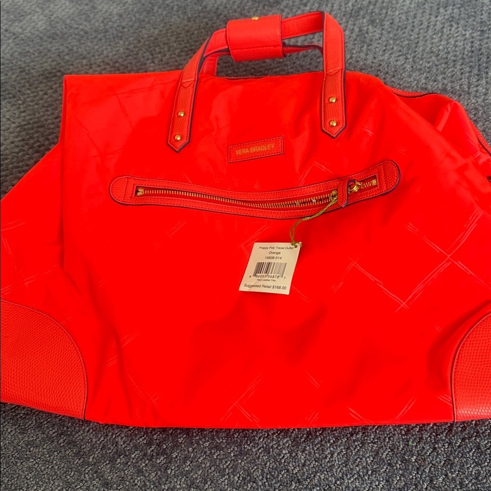 Vera Bradley Bright orange Travel Bag